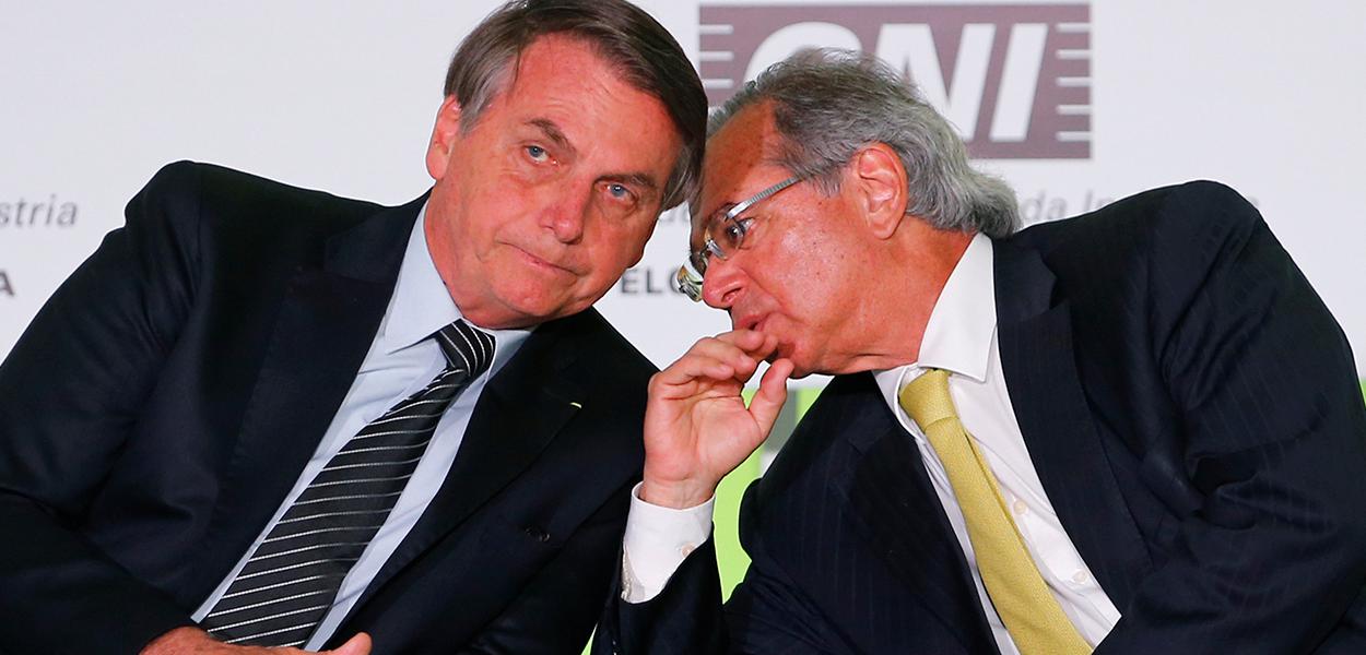 Jair Bolsonaro e Paulo Guedes