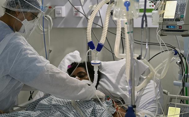 Paciente com Covid-19 em hospital no Rio de Janeiro (RJ) 02/07/2020