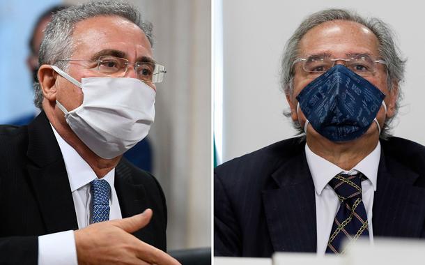 Renan Calheiros e Paulo Guedes