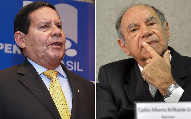 Hamilton Mourão e Carlos Alberto Brilhante Ustra