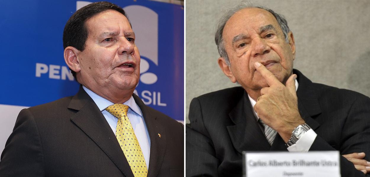 Hamilton Mourão e Carlos Alberto Brilhante Ustra