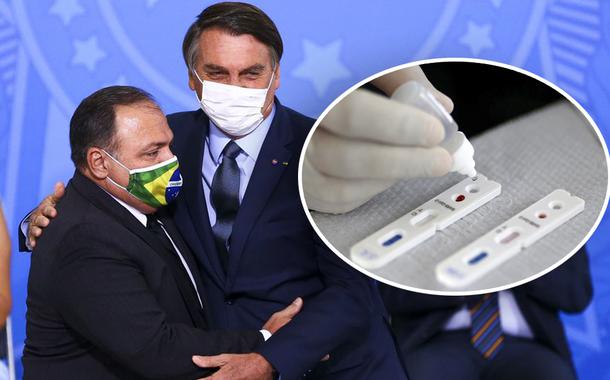 Eduardo Pazuello, Jair Bolsonaro e teste de Covid-19