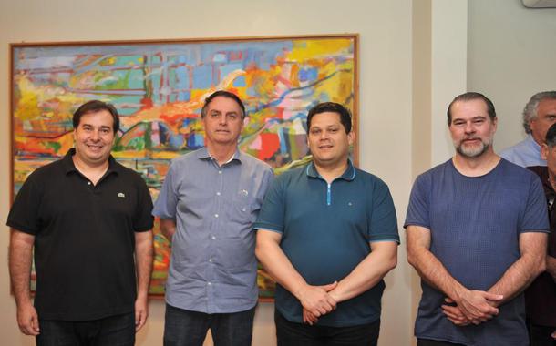 Rodrigo Maia, Jair Bolsonaro, Davi Alcolumbre, Dias Toffoli