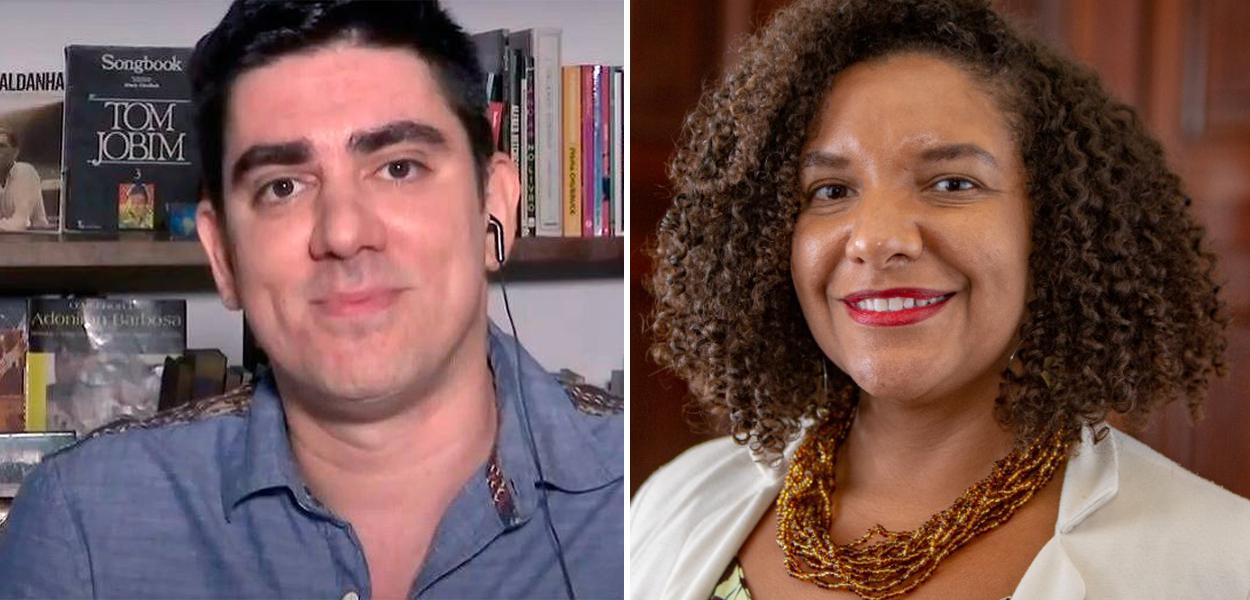 Marcelo Adnet e Renata Souza
