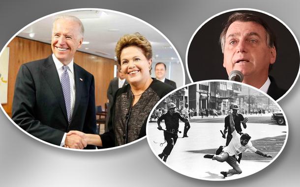Joe Biden com Dilma Rousseff. Bolsonaro e cena da ditadura no Brasil
