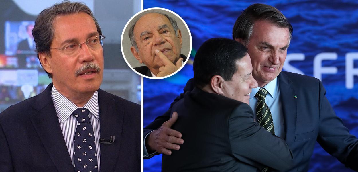 Merval Pereira, torturado Ustra, Hamilton Mourão e Jair Bolsonaro