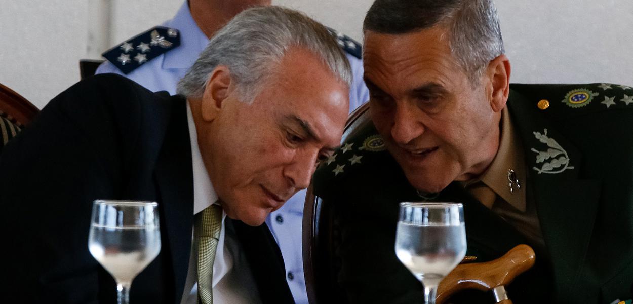 Michel Temer e o general Eduardo Villas Bôas