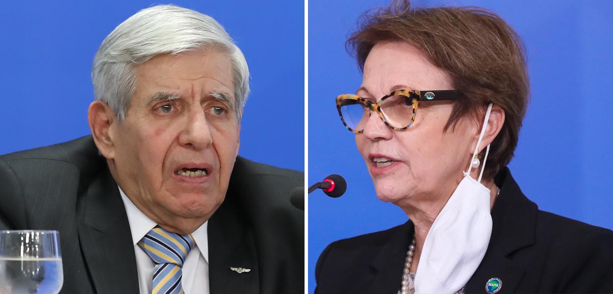 General Augusto Heleno e Tereza Cristina