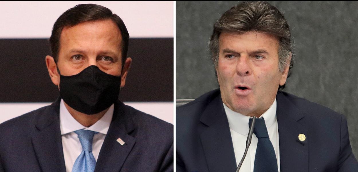 João Doria e Luiz Fux.