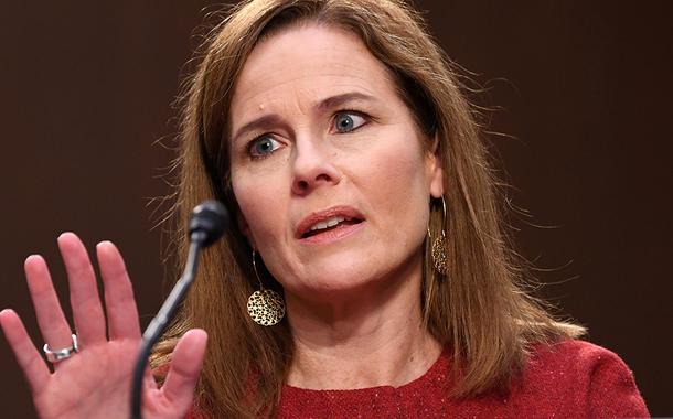 Juíza Amy Coney Barrett em audiência no Senado dos EUA 13/10/2020