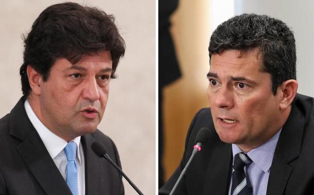 Luiz Henrique Mandetta e Sergio Moro