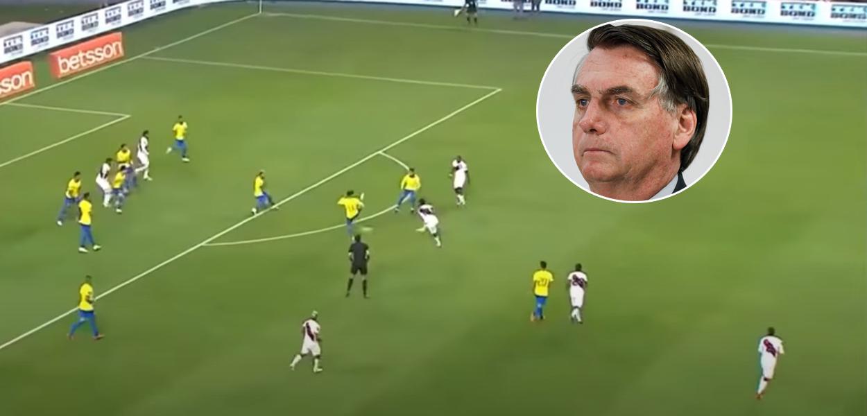 Narrador bajula Bolsonaro no jogo Peru x Brasil pelas Eliminatórias da Copa de 2022