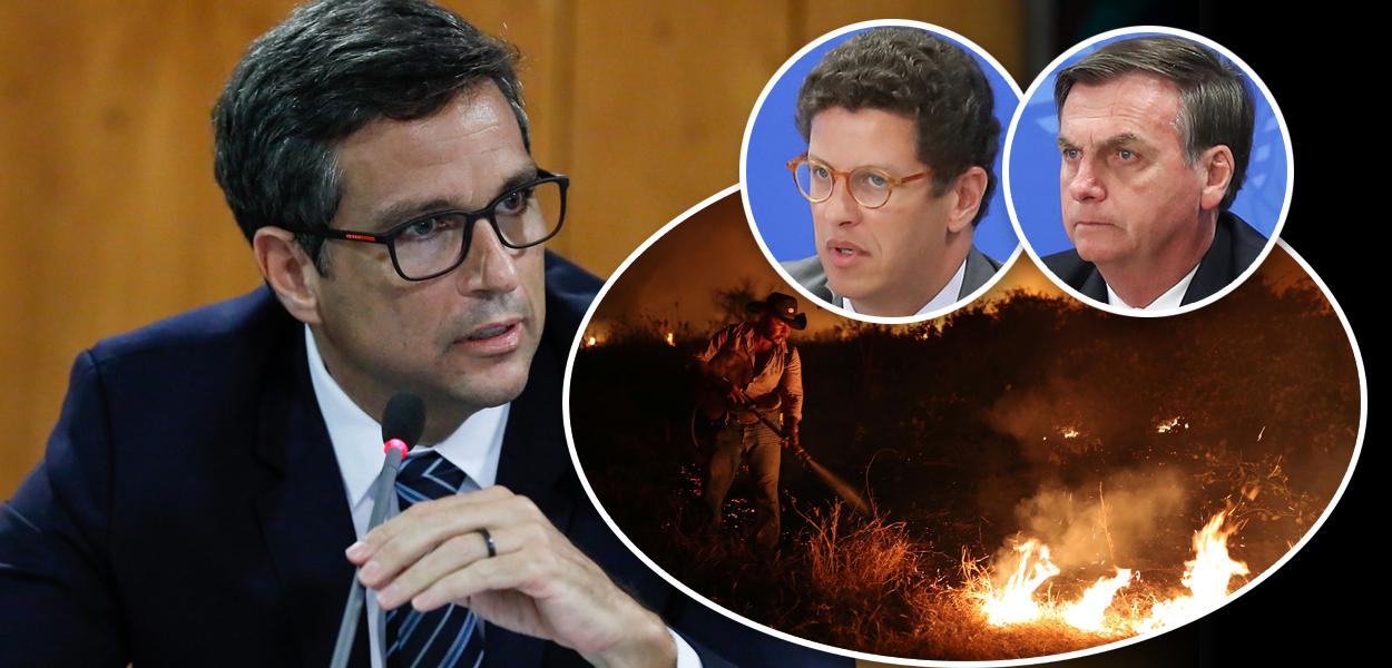 Campos Neto, Ricardo Salles, Bolsonaro e Pantanal em chamas