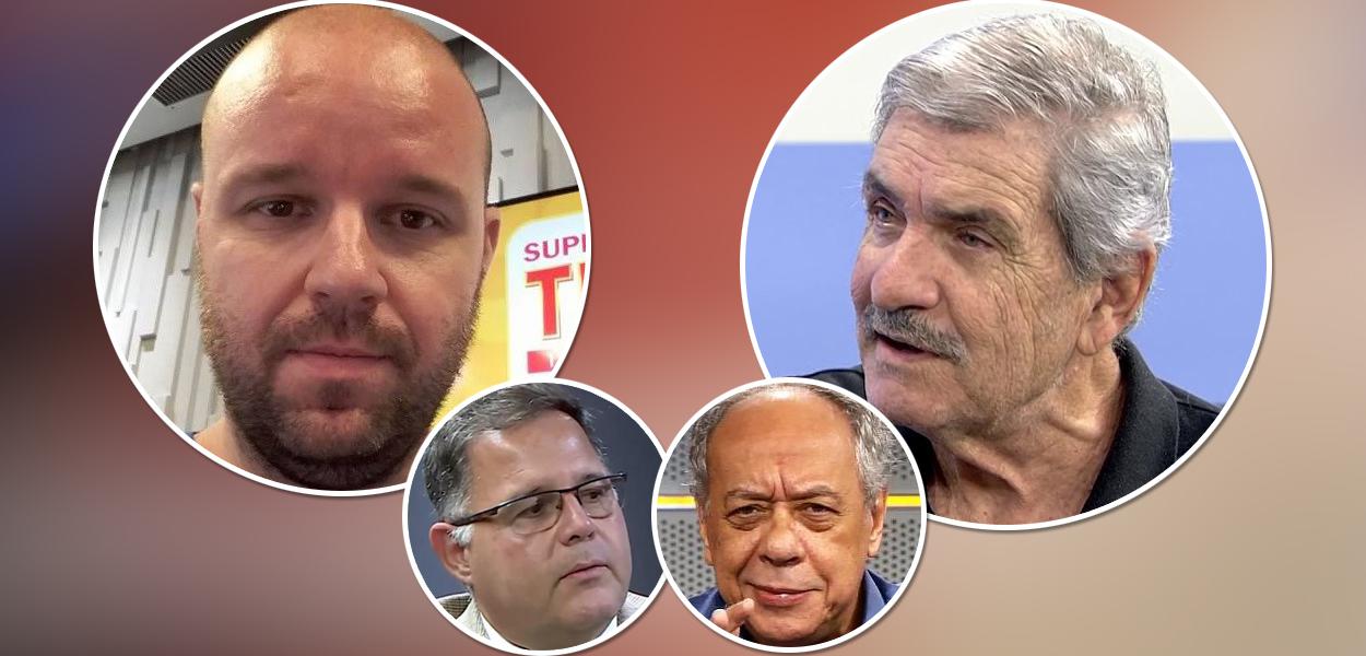 André Marques, Márcio Guedes; em menor destaque Luis Costa Pinto e José Trajano