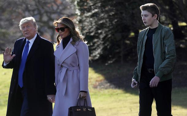 Donald Trump, Melania e Barron