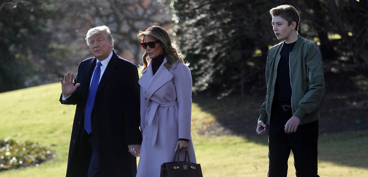 Donald Trump, Melania e Barron