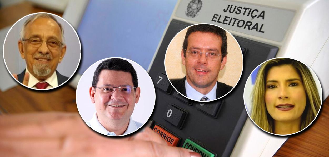 João Capiberibe, o Capi (PSB), Josiel (DEM), Dr Furlan (Cidadania) e Patrícia Ferraz (Podemos)