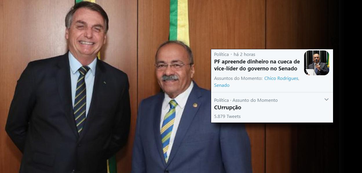 Chico Rodrigue e Bolsonaro