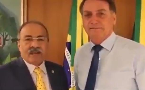 Chico Rodrigues e Jair Bolsonaro