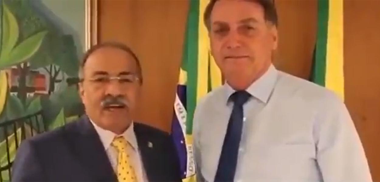 Chico Rodrigues e Jair Bolsonaro