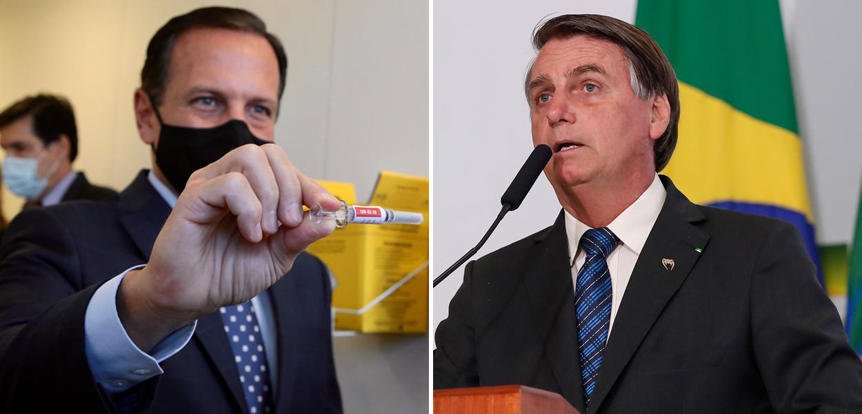 João Doria e Jair Bolsonaro