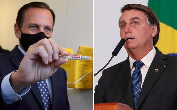 João Doria e Jair Bolsonaro