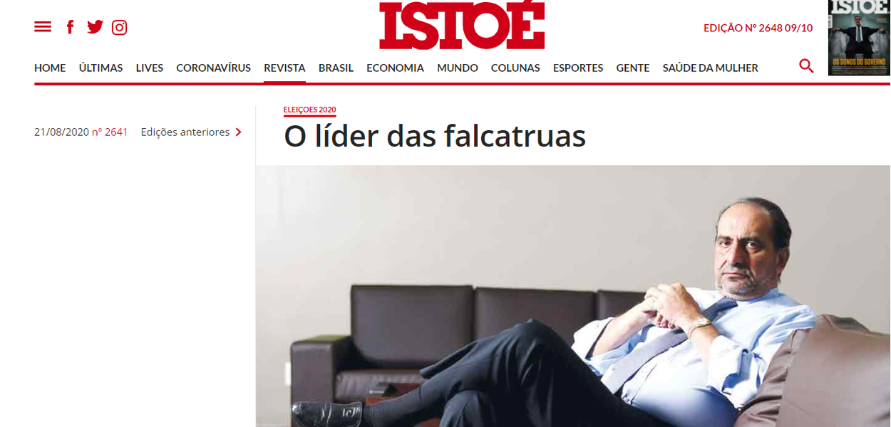 Reportagem da IstoÉ sobre Alexandre Kalil