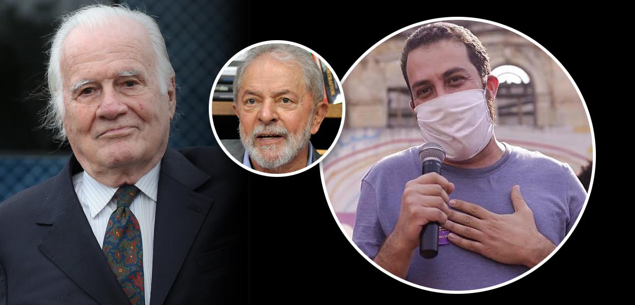 Mino Carta, Lula e Guilherme Boulos