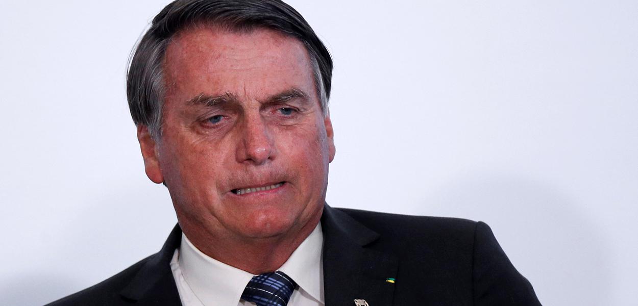 Presidente Jair Bolsonaro durante cerimônia no Palácio do Planalto. 14/10/2020
