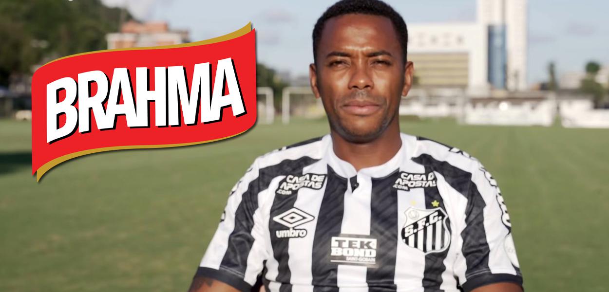 Logo da Brahma e Robinho