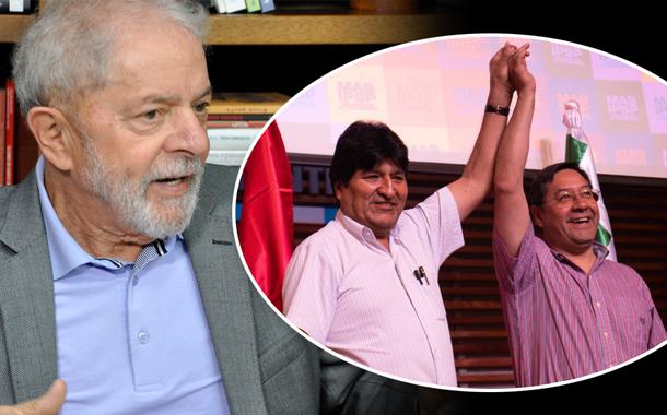 Lula e Evo Morales com Luis Arce