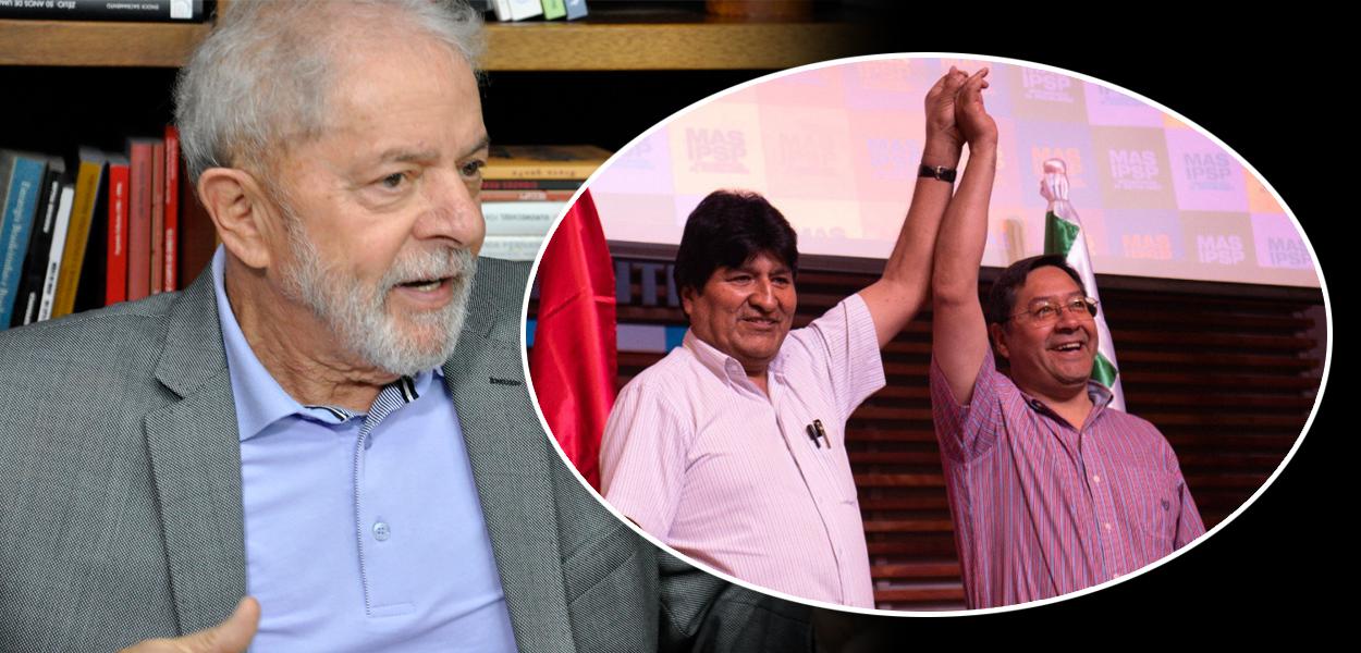 Lula e Evo Morales com Luis Arce