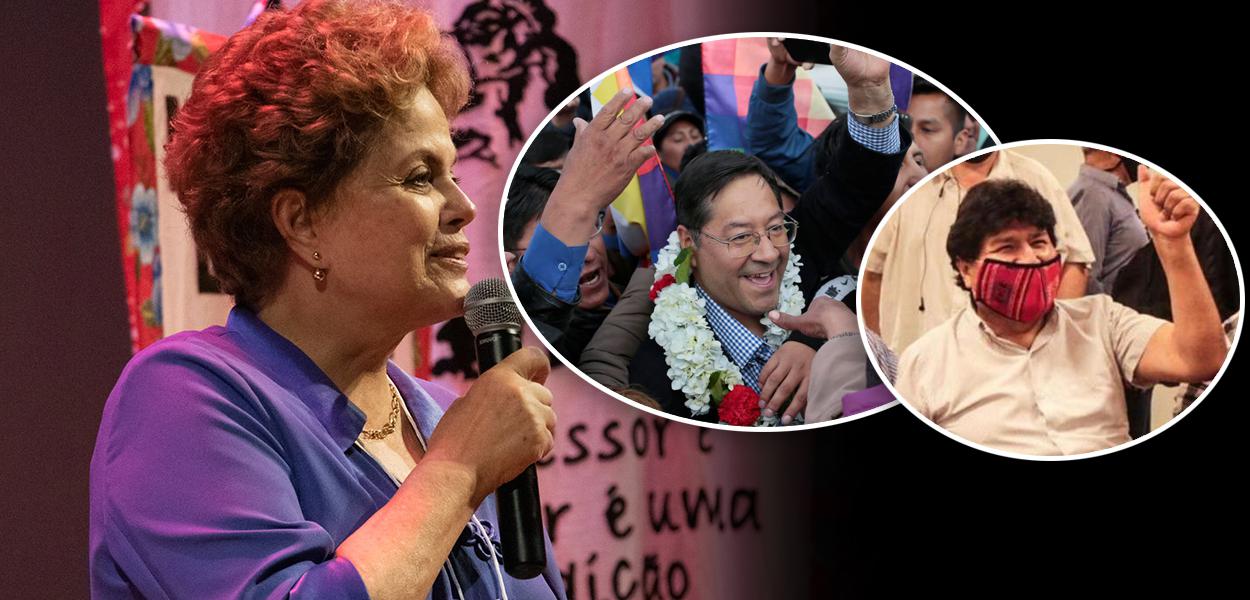 Dilma, Luis Arce e Evo Morales