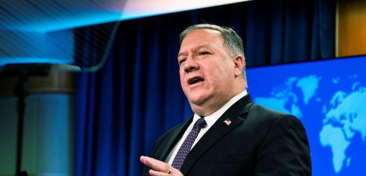 Secretário de Estado dos EUA, Mike Pompeo