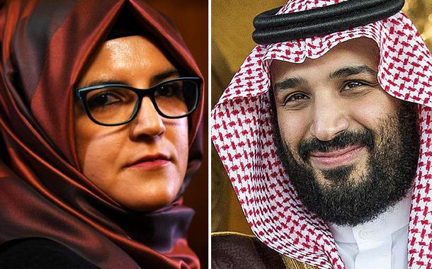 Hatice Cengiz e Mohammed bin Salman
