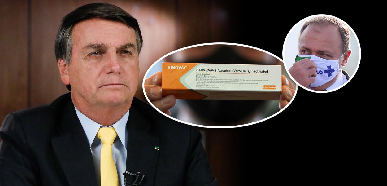 Bolsonaro, Coronavac e Pazuello