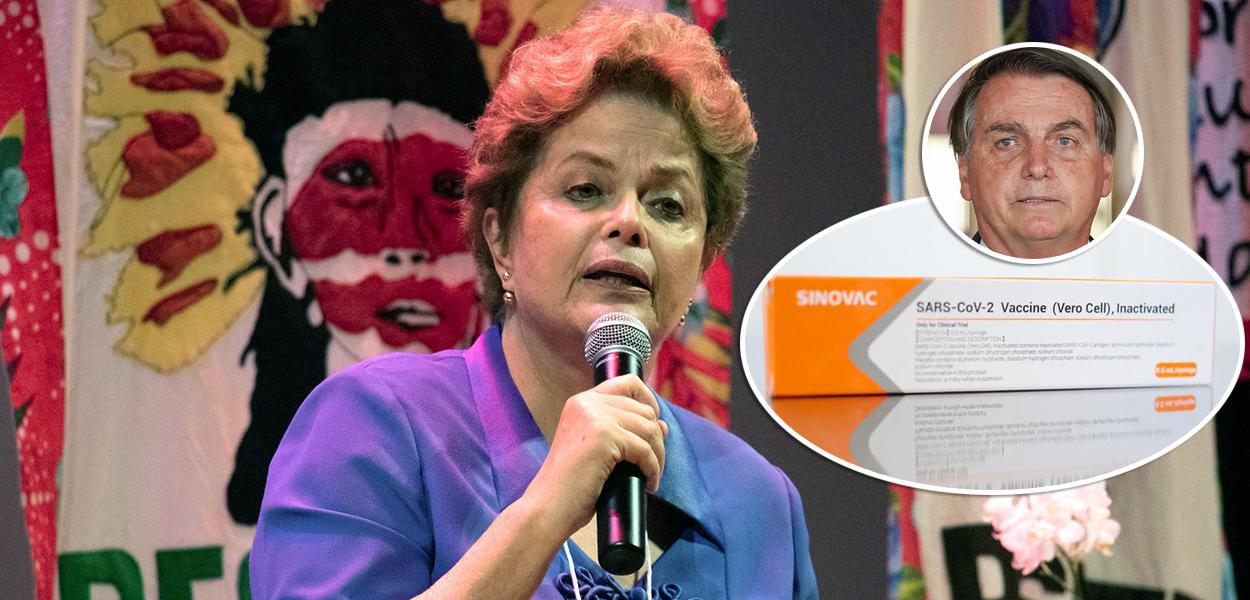 Dilma Rousseff, Bolsonaro e Coronavac
