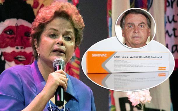 Dilma Rousseff, Bolsonaro e Coronavac