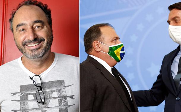 Renato Rovai, Eduardo Pazuello e Jair Bolsonaro