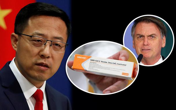 Zhao Lijian, CoronaVac e Bolsonaro