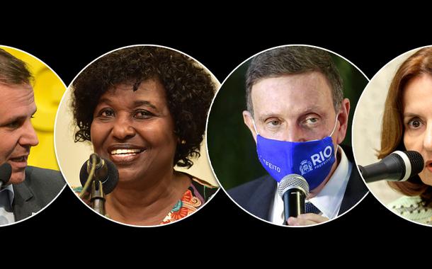 Eduardo Paes, Benedita da Silva, Marcelo Crivella e Martha Rocha