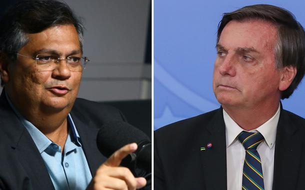 Flávio Dino e Jair Bolsonaro