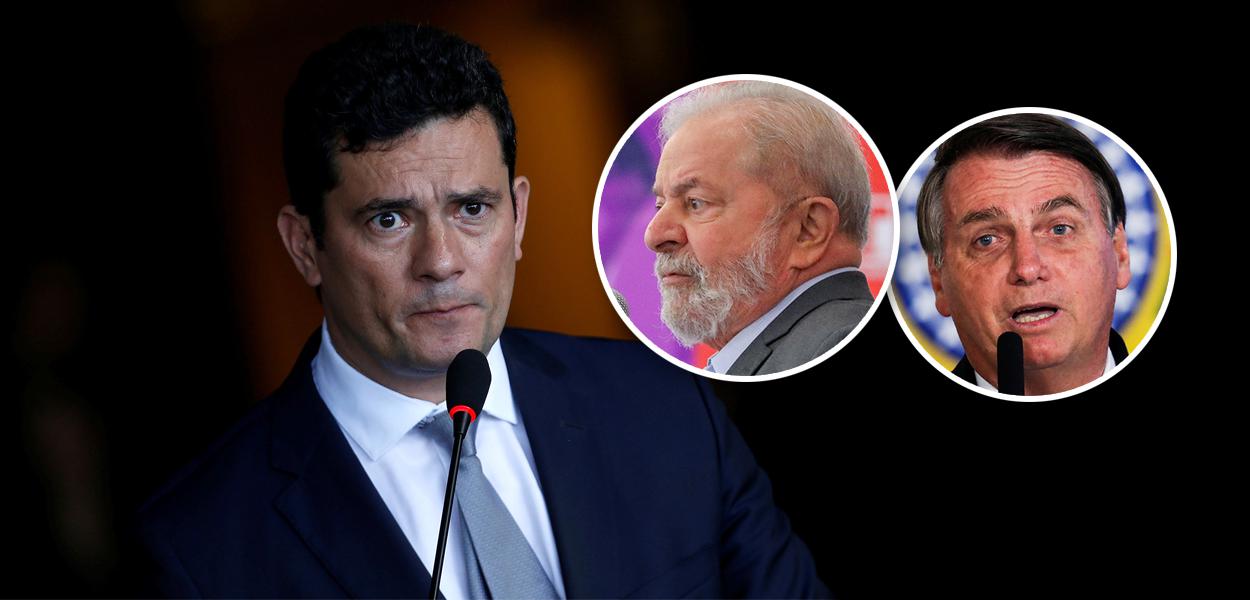 Sergio Moro, Lula e Jair Bolsonaro