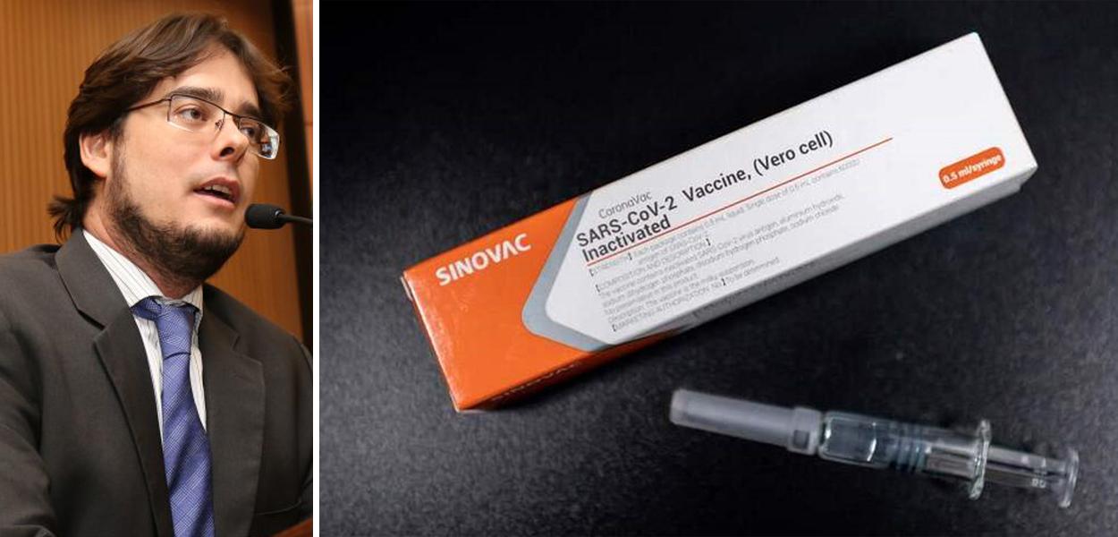 Pedro Tourinho e a vacina CoronaVac