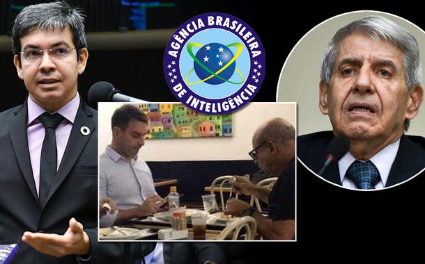 Randolfe Rodrigues, Flávio Bolsonaro, Fabrício Queiroz e o ministro Augusto Heleno (GSI)