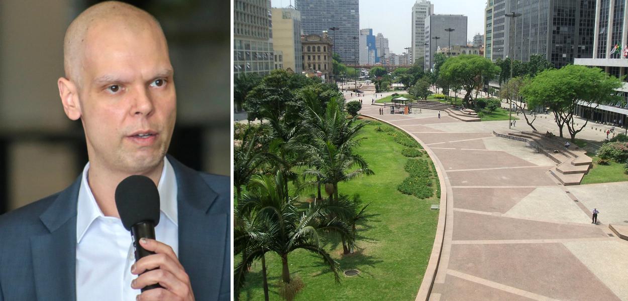 Bruno Covas e Vale do Anhangabaú