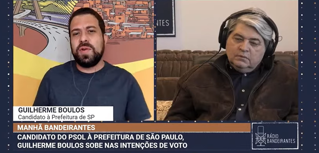 Guilherme Boulos e José Luiz Datena