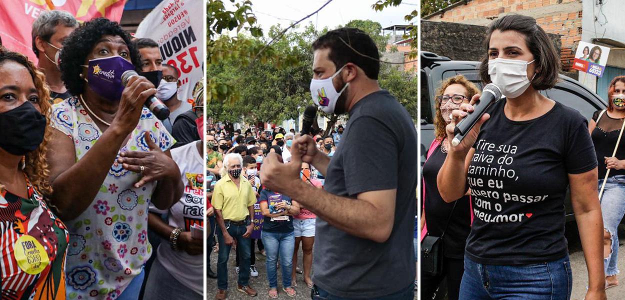 Benedita da Silva, Guilherme Boulos e Manuela d'Ávila