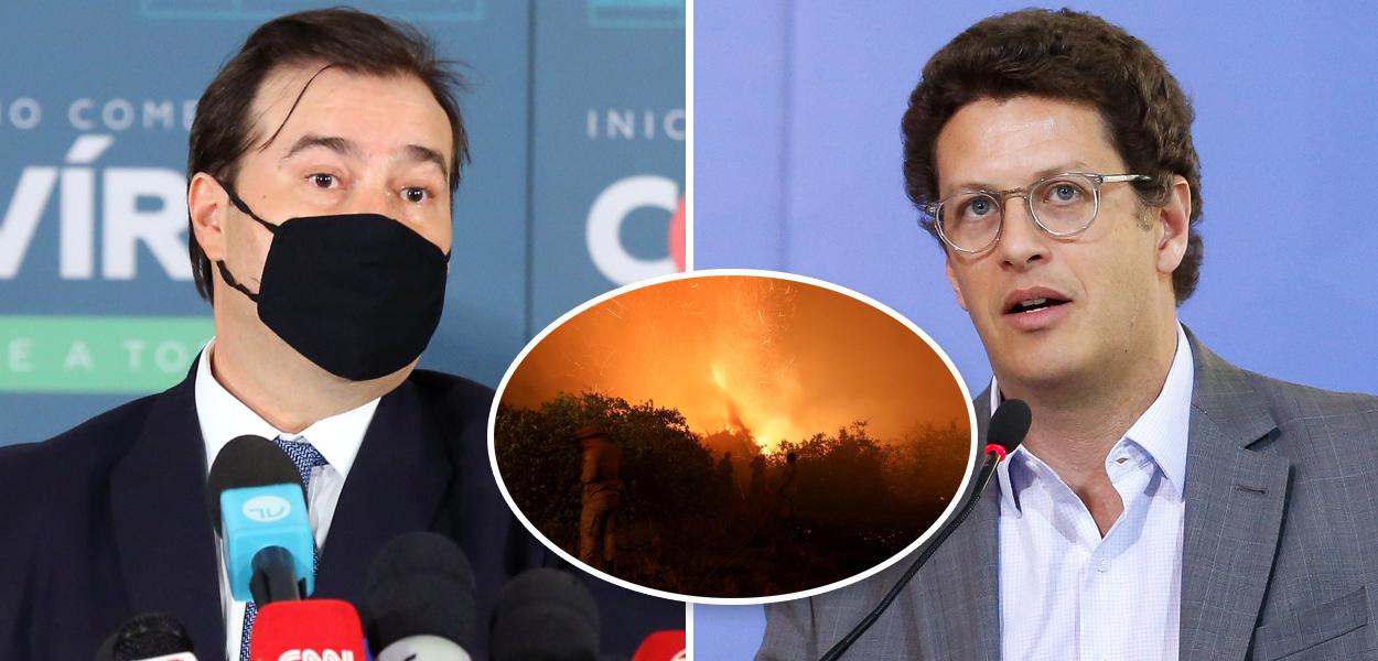 Rodrigo Maia, Pantanal em chamas e Ricardo Salles