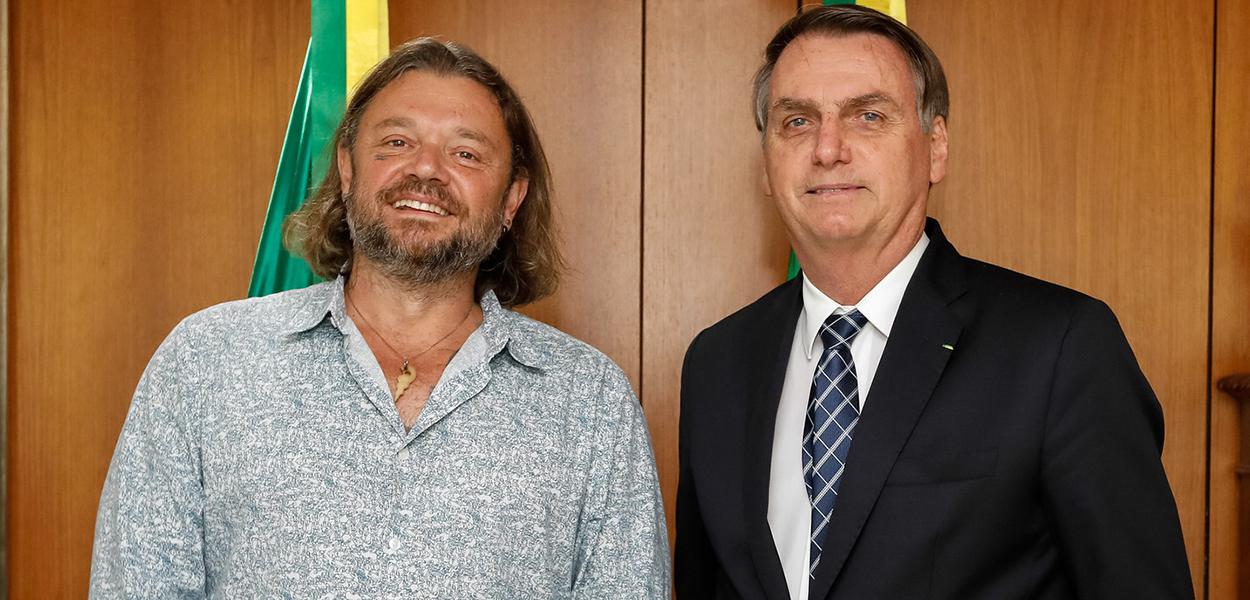 Richard Rasmussen e Jair Bolsonaro